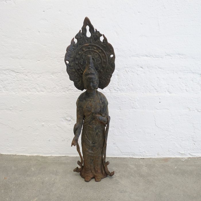 Vintage Metal Quan Yin Statue | Catherine's Loft