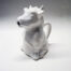 Vintage White Ceramic Cow/Bull Pitcher | Catherine's Loft