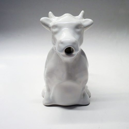 Vintage White Ceramic Cow/Bull Pitcher | Catherine's Loft