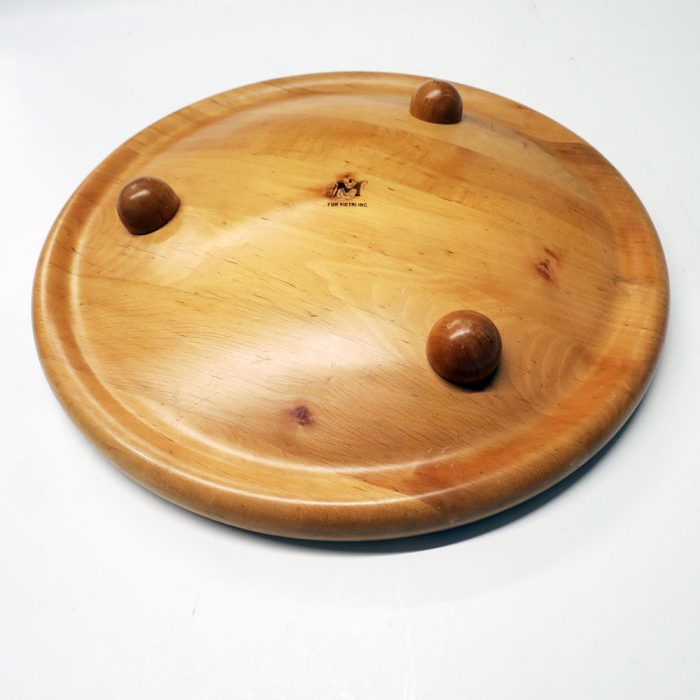 Vintage Manzoni Pietro VIETRI Handmade Large 16" Wood Platter Bowl | Catherine's Loft