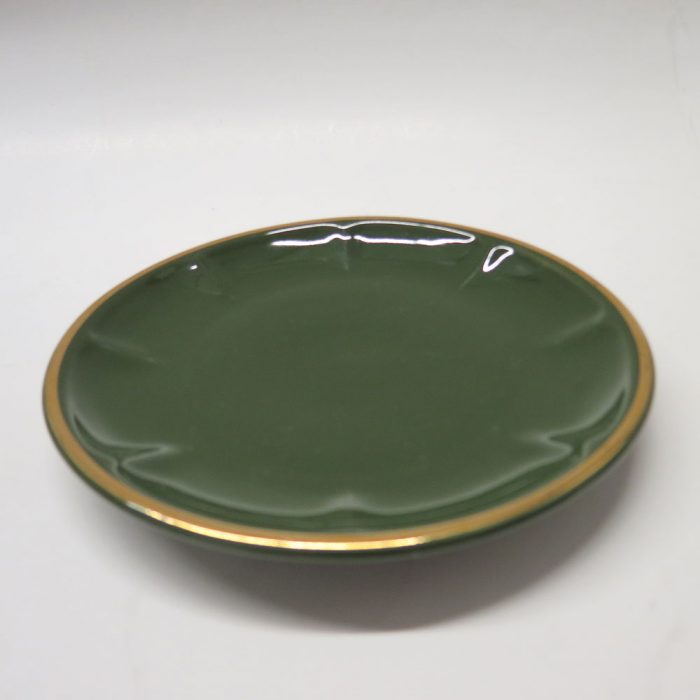 Apilco French Bistro Green/Gold Porcelain Serveware 46 Piece Set | Catherine's Loft