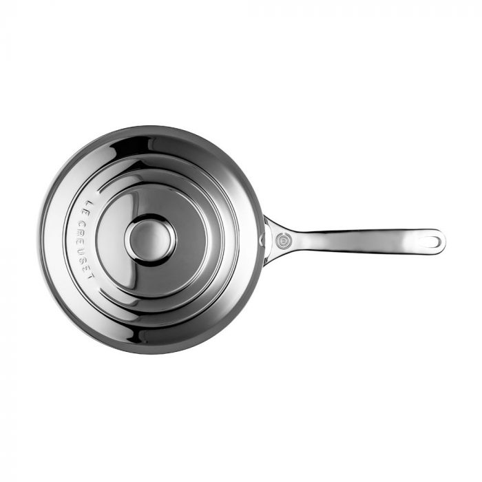 Le Creuset 3qt Tri-Ply Stainless Steel Covered Saute Pan | Catherine's Loft