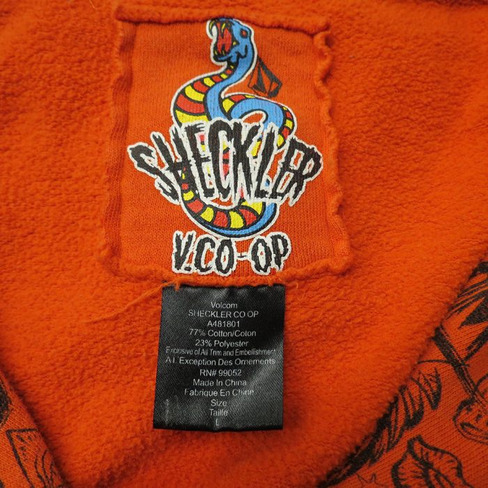 Ryan Sheckler Volcom Co Op Hoodie Mask Up Print All Over Hoodie Jacket | Catherine's Loft