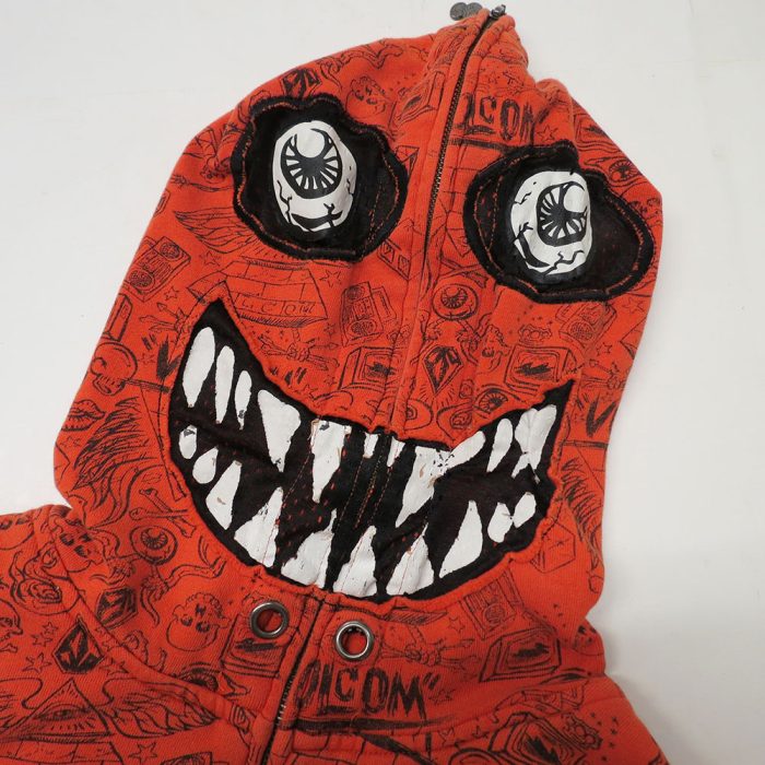 Ryan Sheckler Volcom Co Op Hoodie Mask Up Print All Over Hoodie Jacket | Catherine's Loft