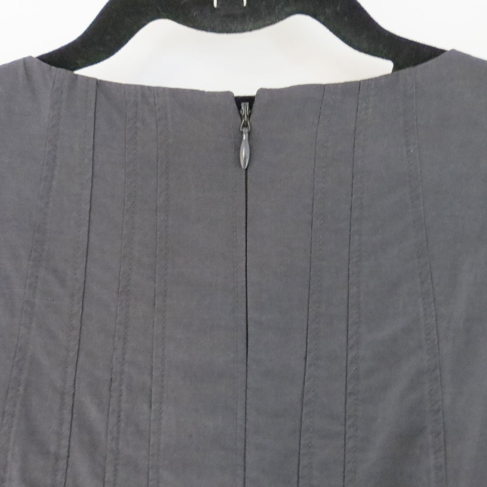 Women's COS Grey Pleated Dress w/Gathered Bottom - Catherine's Loft