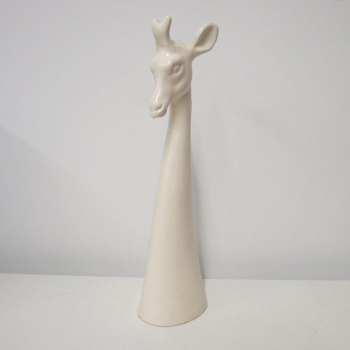 Vintage White Ceramic Giraffe Sculpture 1960s | Catherine's Loft