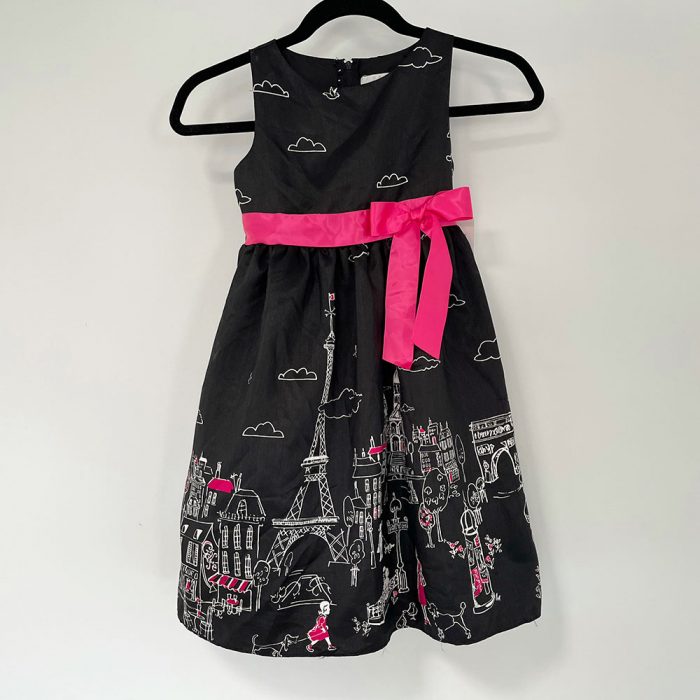 Girls Rare Editions Paris Motif Dress Size 6 NEW w/Tags | Catherine's Loft