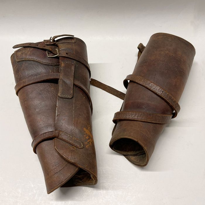 Antique Leather Cowboy Roping Cuffs | Catherine's Loft