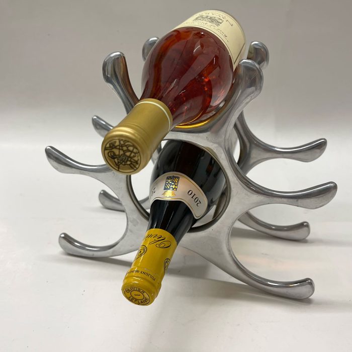 Pottery Barn Wine Rack Countertop Polished Aluminum | Catherine's Loft