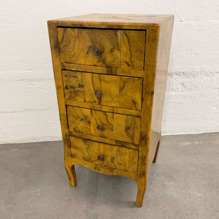 Antique Olive Wood Side Table w/Drawers | Catherine's Loft