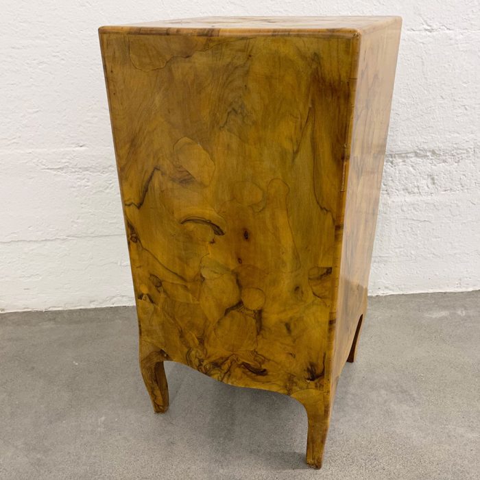 Antique Olive Wood Side Table w/Drawers | Catherine's Loft