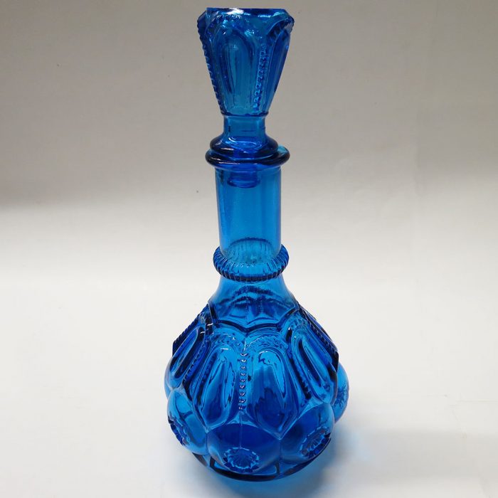 Vintage Blue Glass Decanters | Catherine's Loft