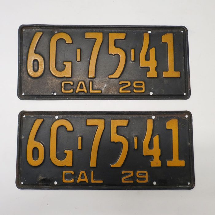 Incredible Collection of Rare Antique California Automobile License Plates | Catherine's Loft