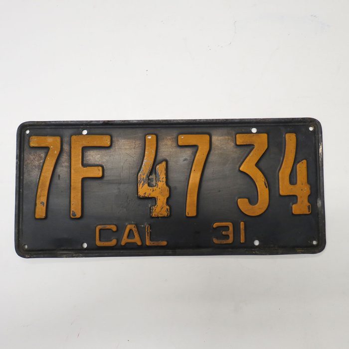 Incredible Collection of Rare Antique California Automobile License Plates | Catherine's Loft