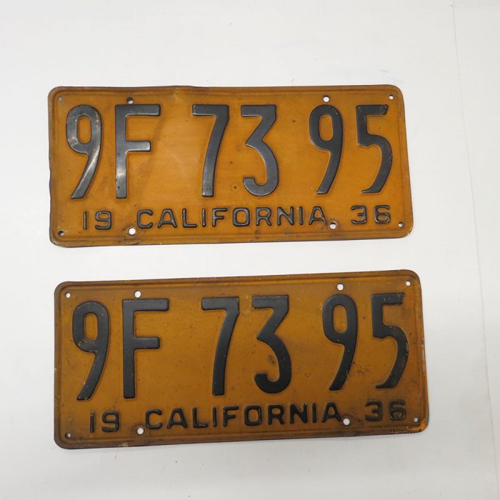 Incredible Collection of Rare Antique California Automobile License Plates | Catherine's Loft