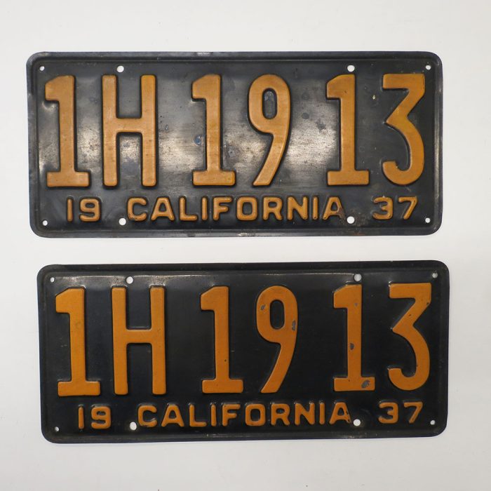 Incredible Collection of Rare Antique California Automobile License Plates | Catherine's Loft