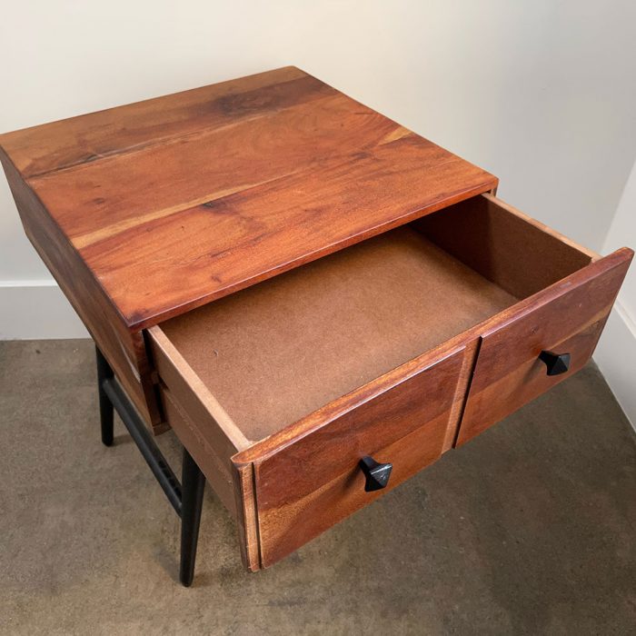 Modern Wood/Metal Side Table | Catherine's Loft