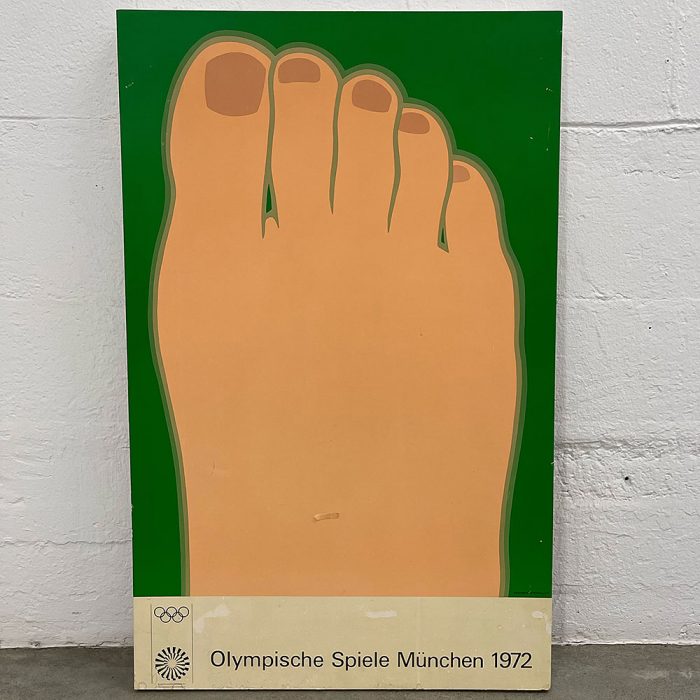 1972 Tom Wesselmann Design Munich Olympics Poster On Board | Catherine's Loft