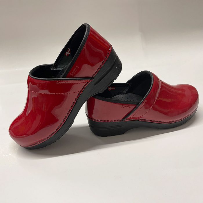 Women's Sanita Pro Red Patent Leather Clogs EU Size 39 NEW | Catherine's Loft
