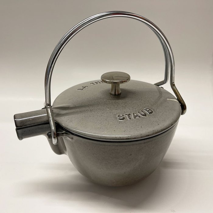 Staub La Theiere Enameled Cast Iron Teakettle 1 Qt Graphite Color | Catherine's Loft