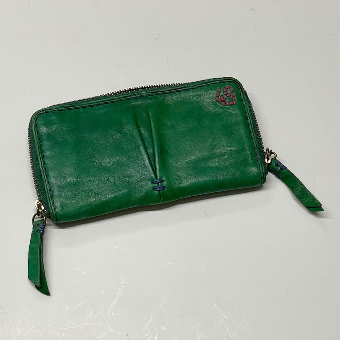 49 Square Miles Women's Green Color Leather Wallet NEW | Catherine's Loft