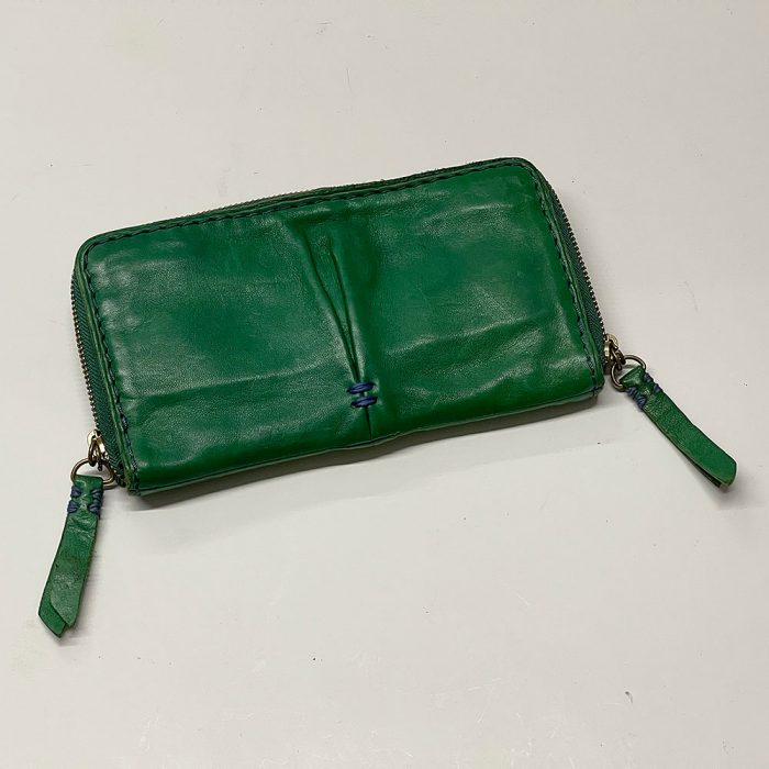 49 Square Miles Women's Green Color Leather Wallet NEW | Catherine's Loft