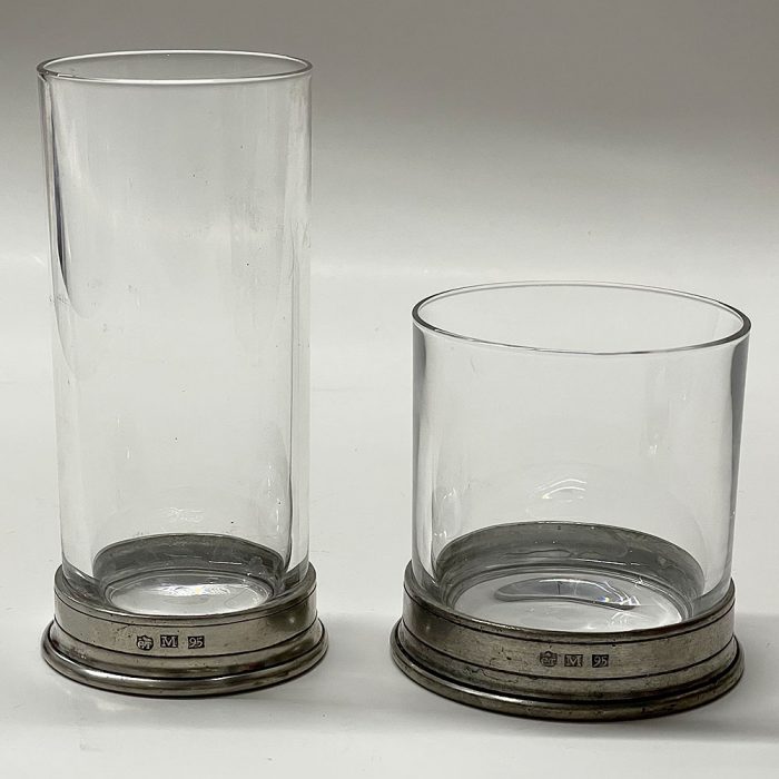 MATCH Pewter Italy Classic Highball and Rocks Glasses Set NEW | Catherine's Loft
