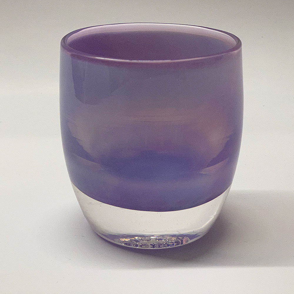 Glassybaby Rare Hyacinth Color Hand Blown Candle Holder Pre-Triskelion | Catherine's Loft