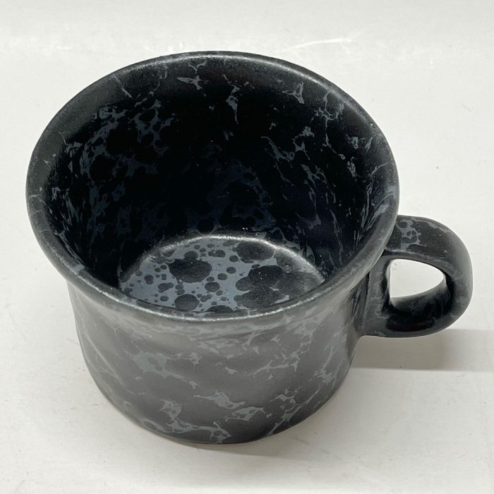 Vintage Bennington Black Agate Slate Coffee/Tea Cup | Catherine's Loft