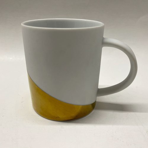 Starbucks Dipped Gold/Matte White Coffee Mugs 2012 Set of 3 | Catherine's Loft