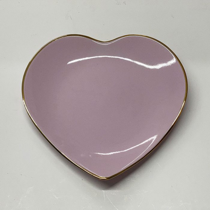 RARE Vintage Apilco French Pink Heart Plates Set of 10 Mint Condition | Catherine's Loft