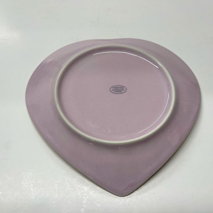 RARE Vintage Apilco French Pink Heart Plates Set of 10 Mint Condition | Catherine's Loft