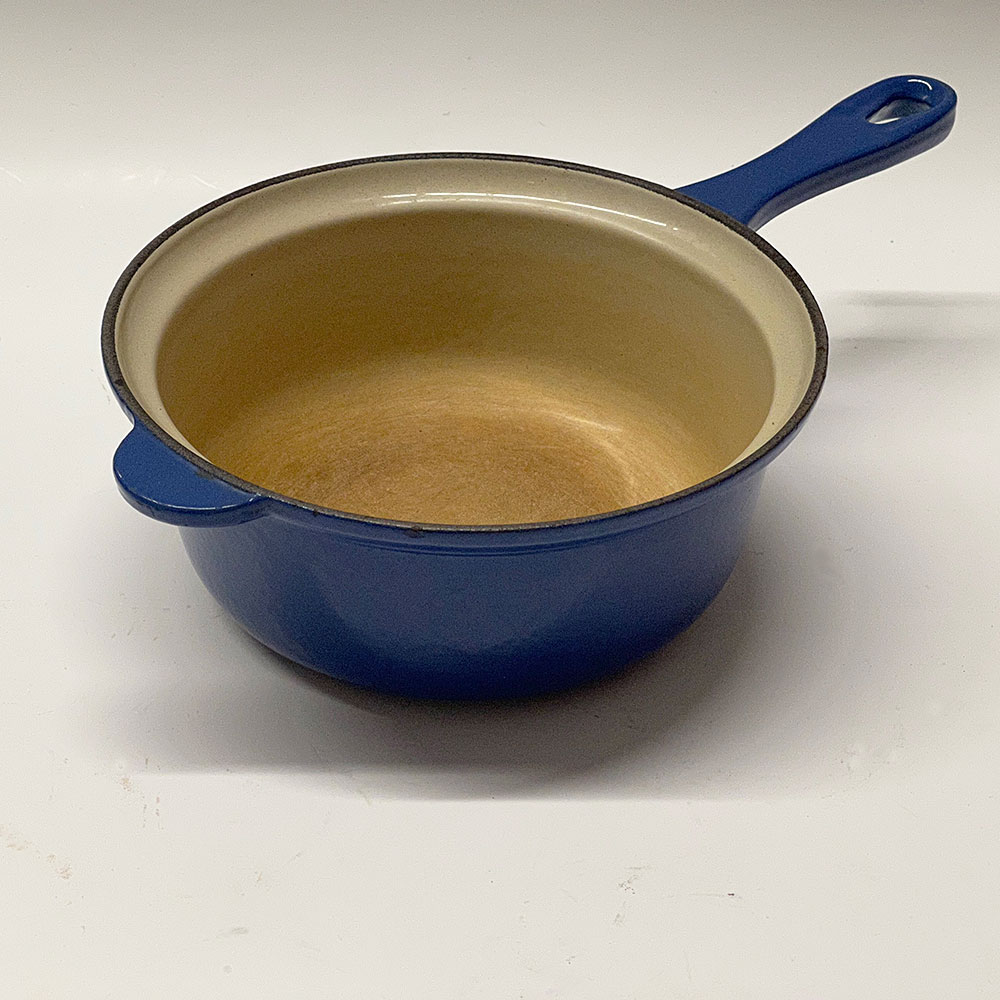 Vintage Le Creuset Royal Blue Enameled Cast Iron #18 - 2 Qt Saucepan | Catherine's Loft