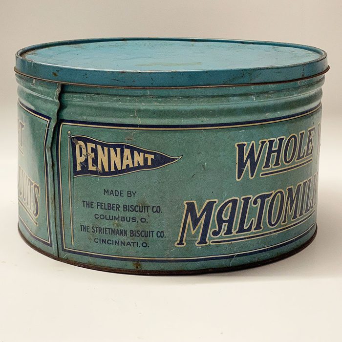 Antique Whole Wheat Maltomilk Biscuits Tin 1940's | Catherine's Loft