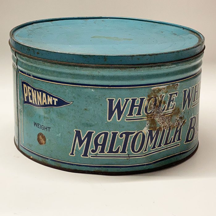 Antique Whole Wheat Maltomilk Biscuits Tin 1940's | Catherine's Loft