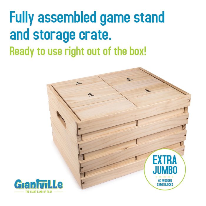 Giantville Tumbling Timber Toy Giant Jenga Tower Style Game | Catherine's Loft