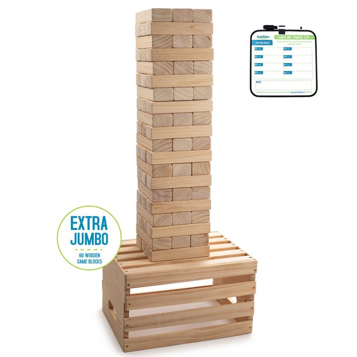 Giantville Tumbling Timber Toy Giant Jenga Tower Style Game | Catherine's Loft